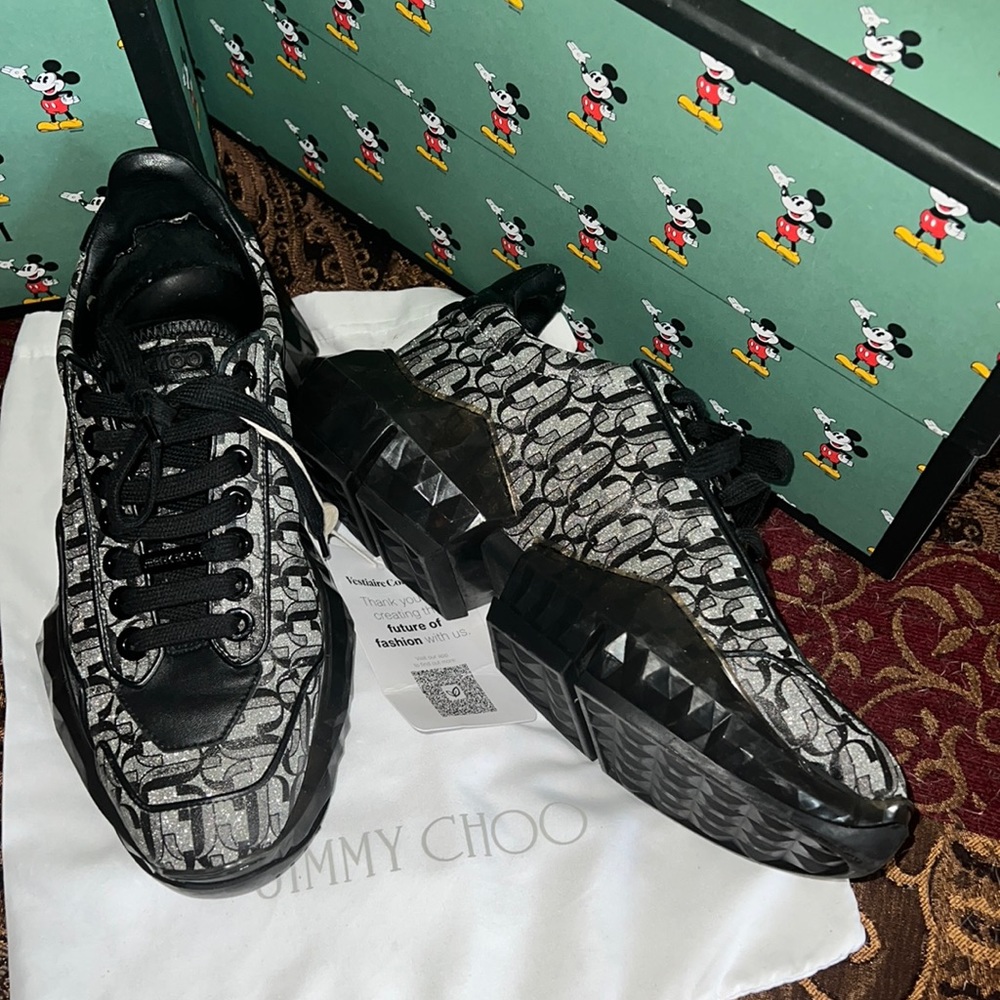 Authentic Jimmy Choo logo sneakers - Picture 3 of 14